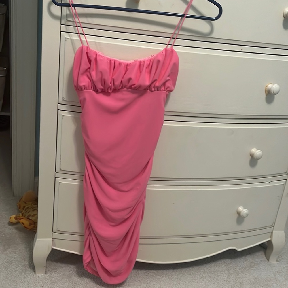 Hot pink hello molly dress